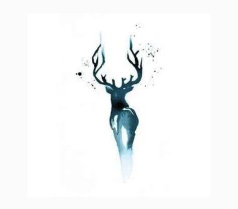 Deer Patronus Tattoo, Couples Deer Tattoos, Patronus Tattoo, Deer Tattoos, Deer Tattoo Designs, Deer Tattoo, Dark Tattoo, Tattoos Ideas, Animal Tattoos