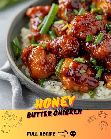 Dulcia Recipes Butter Honey Chicken, Honey Butter Chicken, Cozy Dinners, Sauteed Green Beans, Butter Honey, Honey Sauce, Light Salad, Butter Chicken Recipe, Honey Chicken