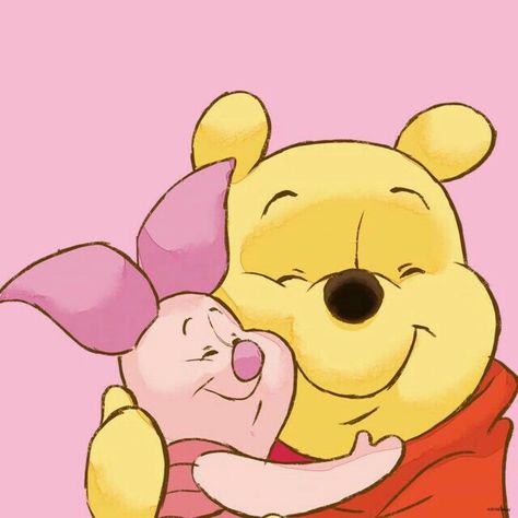 Pooh and Piglet Hugging.  Showin' Some Love.  "Winnie the Pooh and Friends" Piglet Drawing, Anastacia Disney, Winnie The Pooh Drawing, Piglet Winnie The Pooh, Disney Cute, Winnie The Pooh Pictures, Bear Paintings, Cute Winnie The Pooh, Winnie The Pooh Quotes