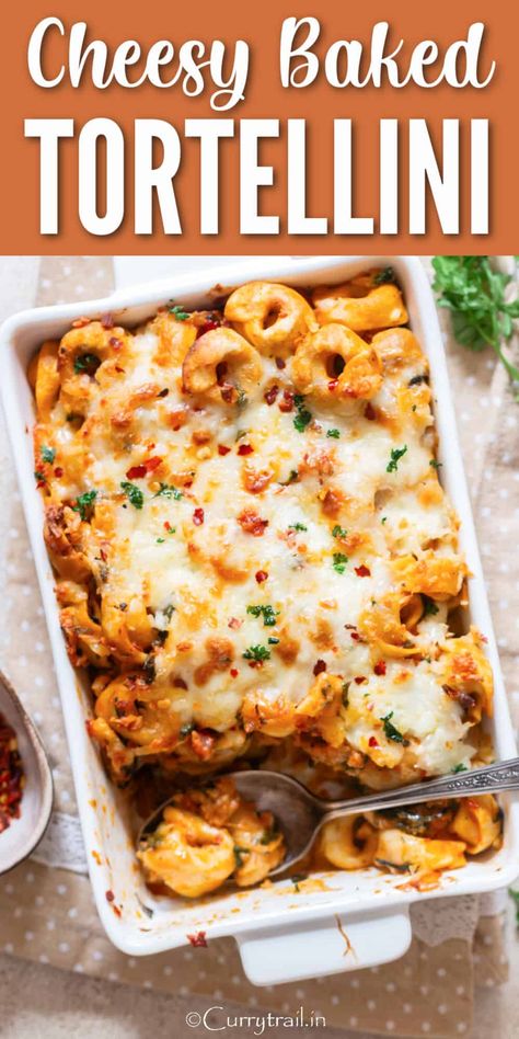 📋Easy Baked Tortellini with Italian Sausage Tortellini Bake With Sausage, Boursin Tortellini Bake, Totillinie Recipes, Tortellini Recipes Sausage, Tortolini Recipes, Italian Sausage And Tortellini Recipes, Italian Sausage Tortellini Recipes, Sausage Tortellini Bake, Spinach Sausage Tortellini Pasta