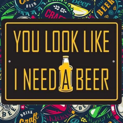 Cheap Man Cave Ideas, Brewery Signs, I Need A Beer, Octoberfest Party, Beer Decor, Whiskey Quotes, Funny Bar Signs, Beer Decorations, Yard Kitchen