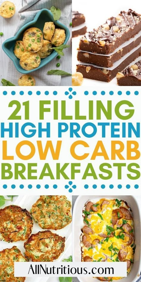 High Protein Low Carb Breakfast Casserole, High Protein High Carb Breakfast, Healthy Carb Breakfast, Healthy Low Carb High Protein Breakfast, Lowcarb High Protein Breakfast, Protein No Carb Breakfast, Healthy Low Carb Breakfast On The Go, Quick Healthy Breakfast Low Carb, Low Carb Recipes For Breakfast Easy