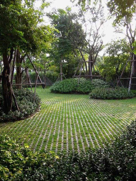 Grass Paving, House Garden Landscape, Garden Paving, Modern Landscape Design, Garden Architecture, Have Inspiration, Landscape Plans, Landscaping Tips, Garden Landscape