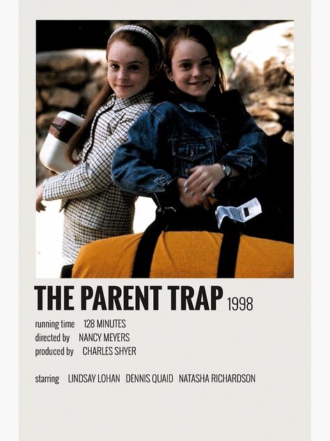 Show Polaroid Poster, The Parent Trap, Film Polaroid, Filmy Vintage, Iconic Movie Posters, Parent Trap, Film Posters Minimalist, Film Maker, Film Poster Design