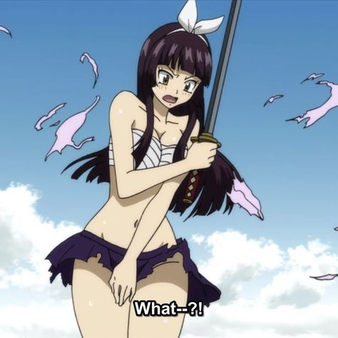 Kagura Fairy Tail, Kagura Mikazuchi, Fairy Tail, Anime Character, Anime, Black