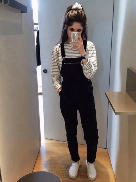 Black Overalls, Overalls, Mirror, Sneakers, On Instagram, White, Instagram, Black