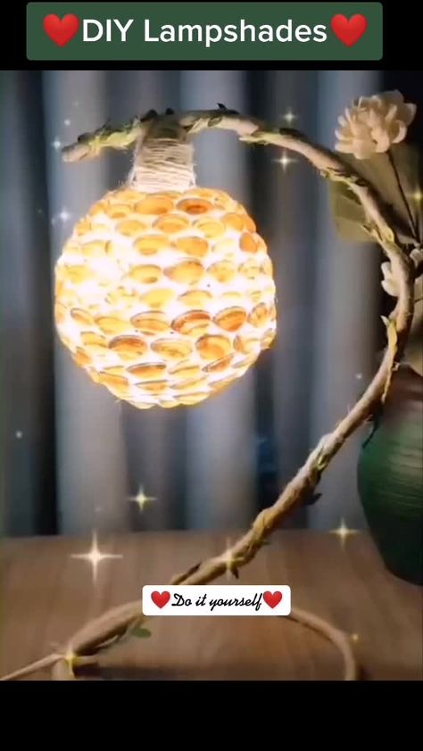 #DIY #diycraft #diyhacks #lampshade #fypシ #foryou #viral #trending Diy Table Lamp, Kraf Kertas, Diy Lampe, Deco Nature, Shell Crafts Diy, Origami Crafts Diy, Diy Crafts Room Decor, Flower Diy Crafts, Diy Crafts Hacks