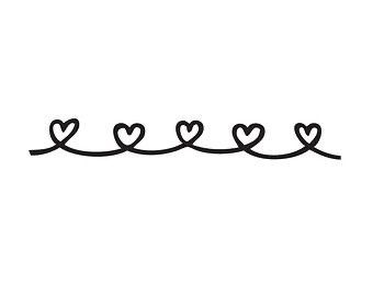 Line Of Hearts Tattoo, Linked Hearts Tattoo, Rainbow Heart Tattoo, Stripe Tattoo, Wedding Backgrounds, Hearts Tattoo, Intertwined Hearts, Heart Tattoos, Border Png