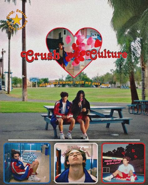 Crush Culture Poster ❤️💙🤍 | crush culture makes me wanna spill my guts!! . #conan #conangray #posters Crush Culture Conan Gray, Conan Gray Poster, Gray Poster, Culture Poster, Crush Culture, Conan Gray, Room Posters, Look At You, Music