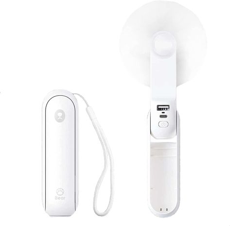 Amazon.com: JISULIFE Portable Handheld Fan, Mini Pocket Hand Fan, Small Battery Operated 14-21 hours, USB Rechargeable Foldable Fan, Quiet Personal Fan with Power Bank, Flashlight for Indoor, Outdoor - White : Home & Kitchen Ceiling Fan Direction, Window Fan, Attic Fan, Folding Hand Fan, Rechargeable Flashlight, Handheld Fan, Personal Fan, Desk Fan, Small Fan