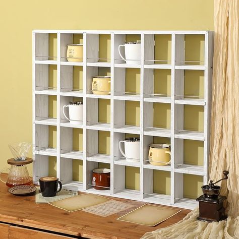 Amazon.com - Kigley Oversize Coffee Mug Display Rack Wooden Display Shelves Rustic Shot Glass Display Case Travel Mug Shelf Wall Mounted Coffee Mug Rack Holder Shadow Box Shelf (Brown) Coffee Mug Storage, Shadow Box Shelves, Mug Storage, Coffee Mug Display, Mug Display, Glass Display Case, Starbucks Mugs, Mug Rack, Dining Storage