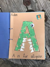 Homemade Alphabet Book, Letter T Books Preschool, A Crafts For Toddlers Letter, Activities With Letter A, Alphabet Books For Preschool To Make, Abc Books Preschool, Abc Crafts For Toddlers, Alphabet Art Projects, Letter A Crafts For Toddlers