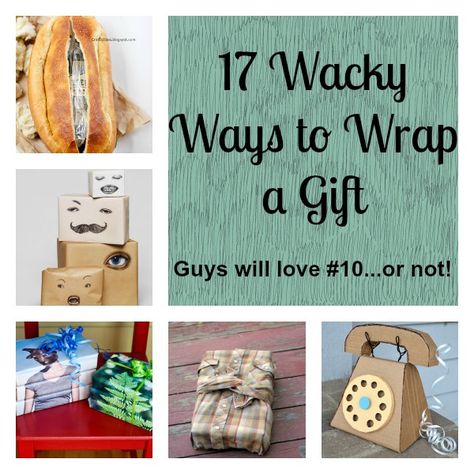 17 Wacky Ways to Wrap a Gift!  (Guys will love #10...or not!) howdoesshe.com Ways To Wrap A Gift, Dollar Store Christmas Decorations, Gift Wrap Ideas, Wrap A Gift, Recycle Bin, Upcycled Gifts, Earth Day Crafts, Gift Wrapping Ideas, Country Chic Cottage