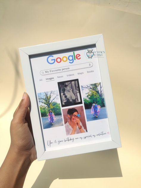 Google frame having your picture collage with the caption your dedicating to your favourite person as a gift Google Theme Photo Frame, Google Frame Photo, Google Photo Frame, Gift Frame Ideas, Google Frame, Birthday Photo Frame Design, Photo Frame Ideas Handmade, Boyfriend Picture Frame, Homemade Photo Frames