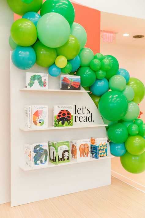 Kara's Party Ideas The Very Happy Two Year Old- an Eric Carle Birthday | Kara's Party Ideas Eric Carle Birthday Party, The Very Hungry Caterpillar Birthday, Eric Carle Party, Hungry Caterpillar Cupcakes, 2nd Birthday Boys, Hungry Caterpillar Birthday, Hungry Caterpillar Party, Birthday Book, Birthday Themes For Boys