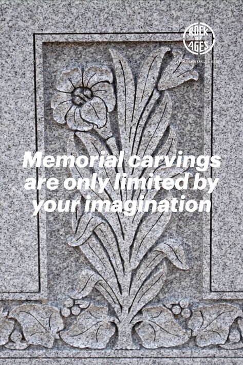 The inscription and symbolisms on your cemetery monument, are only limited to your imagination and the story you wish your design to tell. A Rock of Ages headstone is always custom designed and crafted to suit your style and design preferences. This memorial incorporates ivy, day lily and border in Rock of Ages Blue Gray granite. Headstone Ideas Mom, Monument Design Ideas, Beautiful Gravestones, Gravestone Ideas, Headstones Designs, Memorial Stones Cemetery Monuments, Grave Monuments Design, Headstone Designs, Headstone Ideas