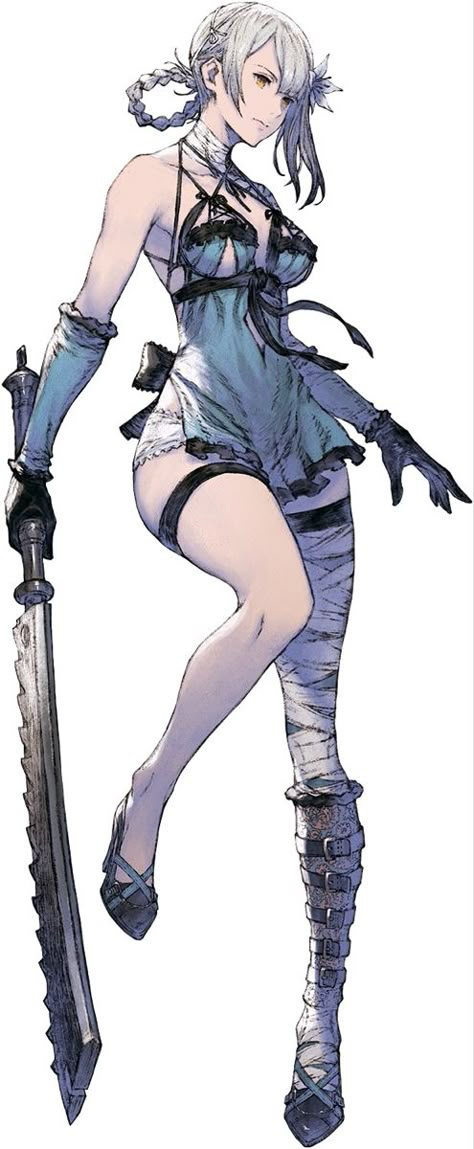 Nier Reincarnation Art, Reincarnation Art, Kaine Nier, Nier Reincarnation, Nier Characters, Nier Replicant, 2b Nier Autómata, Female Character Concept, Nier Automata