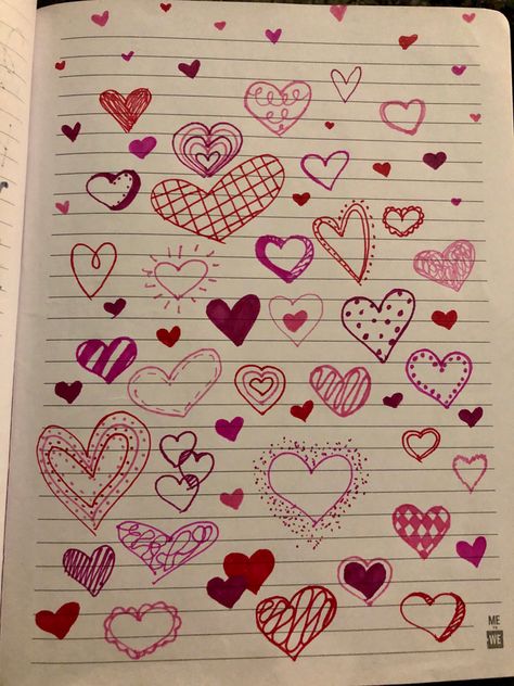 Things To Draw On A Love Letter, Valentines Doodles Aesthetic, Creative Love Notes For Him, Perfect Heart Drawing, Cute Valentine Doodles, Mitski Valentine Cards, Valentine’s Day Journal Ideas, V Day Cards Diy, Doodles For Love Letters