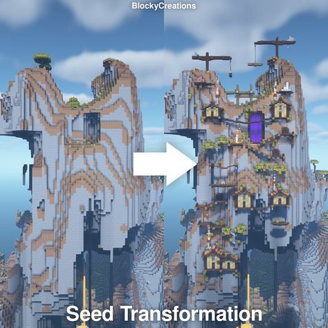 BlockyCreations|Minecraft (@blockycreations) posted on Instagram: “Today I’ve got for you my seed transformation - enjoy 😃 Seed: 123123 Coordinates: X: -2350 Z: 600 — •Version: 1.16.5 •Shaders: BSL…” • Apr 28, 2021 at 4:03pm UTC Blockycreations Minecraft, Minecraft Coordinates, Minecraft Seeds, Minecraft Builds, Minecraft 1, Minecraft Houses, The 4, Mount Rushmore, You And I