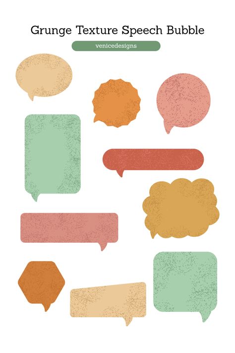 Colorful Grunge Texture Speech Bubble Canva Assets, Pallet Color, Text Balloon, Colorful Grunge, Speech Balloon, Elements Canva, Keyword Elements Canva, Alphabet Photos, Text Bubble