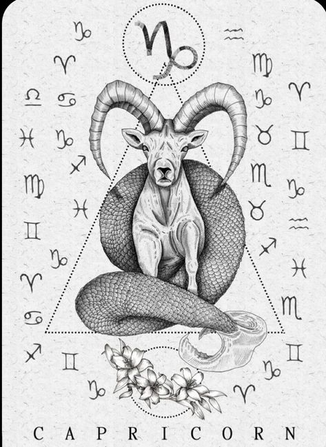 Happy Birthday Month, Ram Tattoo, Capricorn Aesthetic, Capricorn Art, Capricorn Constellation, Horoscope Tattoos, Capricorn Tattoo, Capricorn Life, Capricorn Traits