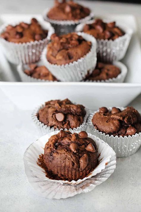 Chocolate Pumpkin Muffins Recipe Muffin Bites, Quick Muffins, Pumpkin Muffins Recipe, Best Pumpkin Muffins, Blueberry Protein Muffins, Chocolate Pumpkin Muffins, Pumpkin Pie Cupcakes, Pumpkin Muffin Recipes, Six Sisters Stuff