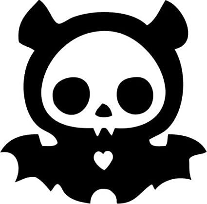 Amazon.com: Diego Bat Skelanimal Skull Vinyl Graphic Car Truck Windows Decor Decal Sticker - Die cut vinyl decal for windows, cars, trucks, tool boxes, laptops, MacBook - virtually any hard, smooth surface : Automotive Diego Skelanimals, Cool Stickers Graphics, Goth Stencil, Widget Halloween, Scary Stickers, Skeleton Animals, Emo Stickers, Silhouette Skull, Stickers Drawing