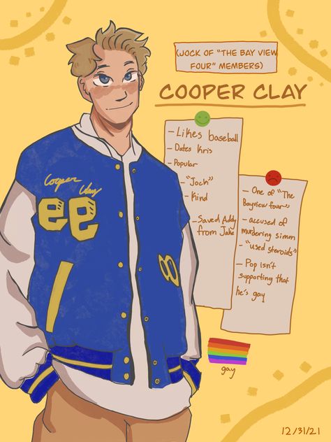 Cooper Clay One Of Us Is Lying, Cooper And Kris One Of Us Is Lying, One Of Us Is Lying Cooper X Kris, One Of Us Is Lying Jake, One Of Us Is Next Fanart, One Of Us Is Lying Fanart, Cooper Clay, Ya Thrillers, Qui Ment