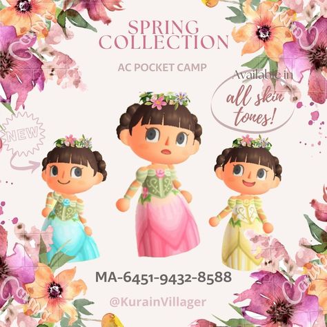 Acnh Clothing Codes, Acnh Fashion, Flower Dress Design, Animal Crossing Design Codes, Acnh Outfits, Animal Crossing Clothing, Animal Crossing Custom Designs, Animal Crossing Outfits, Clothing Codes