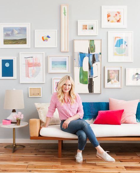 Emily Henderson's Tips for the Perfect Gallery Wall Gallery Wall Template, Wall Transfers, Em Henderson, Gallery Wall Layout, Poster Baby, Perfect Gallery Wall, Online Poster, Wireless Printer, Emily Henderson