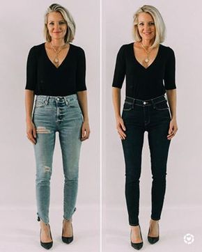 Sharing 10 ways to INSTANTLY look slimmer today on the blog. including wearing dark wash jeans instead of light wash. I also did a video version that you can find on my YouTube channel ~Erin xo http://liketk.it/2BOf5 #liketkit @liketoknow.it #LTKstyletip #LTKshoecrush #LTKspring Moda Over 50, Mode Ab 50, Busbee Style, Style Tricks, Styling Tricks, Outfit Tips, Over 60 Fashion, 60 Fashion, Ținută Casual