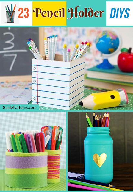 Homemade Pencil Holders, Pencil Holder Diy, Pencil Cup Diy, Pencil Holders Diy Kids, Pencil Holders For Desk, Pencil Cup Holder, Wood Pencil Holder, Diy Pencil Holder, Pencil Organizer