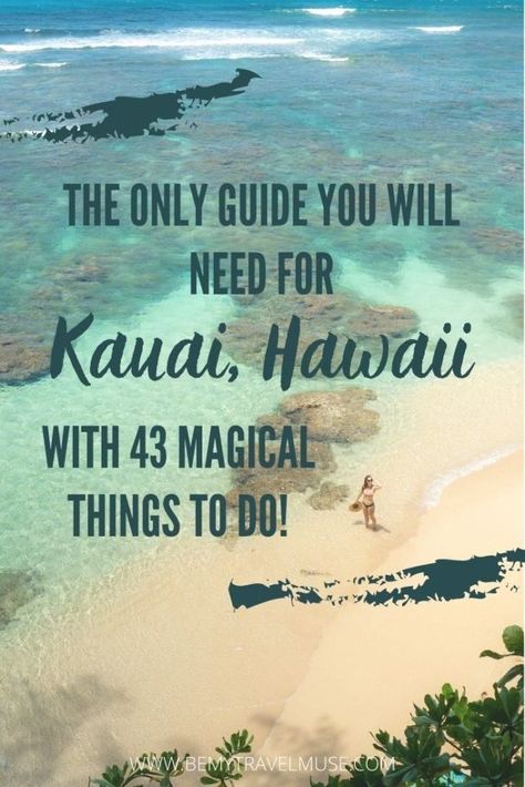 Visiting Kauai? Here are 43 magical things to do to help you plan your Kauai itinerary! If you are planning a long Kauai trip, try to hit everything on this Kauai bucket list. Insider tips on the best tours and restaurants included. #Kauai #Hawaii Hawaii Trip Planning Kauai, Best Luau In Kauai, Kauai Bucket List, Kauai Itinerary 1 Week, Must Do In Kauai, Kuaui Hawaii Things To Do, What To Do In Kauai Hawaii, Things To Do In Kauai Hawaii, Kauai Hawaii Things To Do In