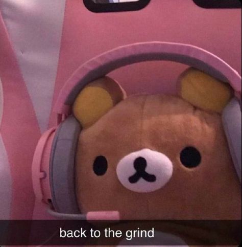 Rilakkuma Pfp, Playing Animal Crossing, Rilakkuma Plushie, Back To The Grind, Response Memes, My Rules, The Grind, I Wake Up, Kawaii Plushies