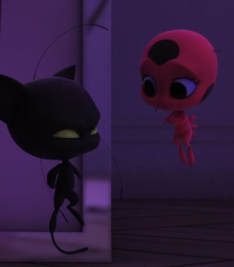 Tikki and Plagg | Miraculous Ladybug S5 | Transmission (The Kwamis' Choice - Part 1) Plagg X Tikki, Mlb Ships, Miraculous Ships, Tikki And Plagg, Tikki Y Plagg, Cute Diy Room Decor, Adrien Agreste, Diy Room, Cute Diys