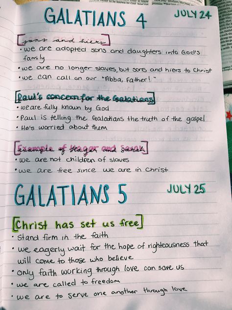 Bible Study Galatians, Galatians Bible Study Notes, Galatians Bible Study, Galatians Bible Journaling, Liv Pearsall, Galatians 4, Prayer For Studying, Teen Bible Study, Biblical Femininity