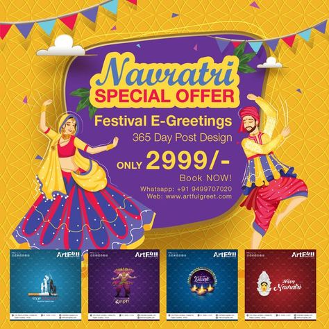 Navratri Special Offer 👉365 Day's 365 Social Media Post 👉130+ Festival Post Design 👉100+ Motivational "Quotes" Design 👉100+Leadership… Festival Post Design, Navratri Banner, Motivational Quotes Design, Navratri Offer, Navratri Greetings, Festival Post, Quotes Design, Simple Designs To Draw, Navratri Special