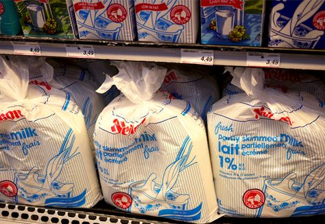 Bagged Milk ~ It's a Canadian thing. Just deal with it, people. Milk In A Bag Canada, Milk In A Bag, Milk Aesthetic, Interesting Packaging, Canadian Things, Milk Packaging, Fun Fact Friday, I Am Canadian, Random Words