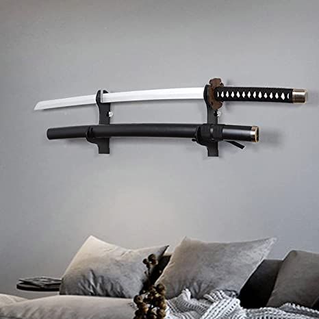 Japanese Room Aesthetic, Samurai Knife, Japanese Room Decor, Chinese Swords, Tactical Gear Storage, Neon Bedroom, Travel Wall Decor, Japanese Room, Display Wall