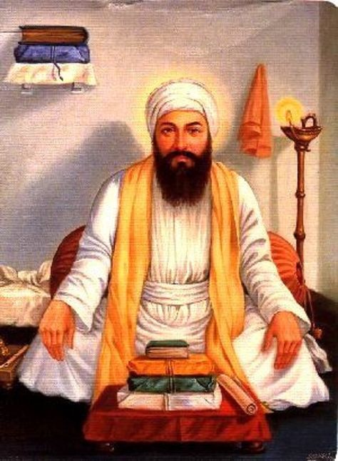 Sikhism - #2 Guru Angad Dev (1504-1552) helped Sikhism to become a more accepted and respected faith. He made sure that the institution of Langar, the communal meal served at the Gurdwara, became an obligation. He was born a Hindu with the name Bhai Lehna. After just one meeting Lehna renounce Hinduism and begin to follow the practices of Guru Nanak. He devoted 7 years proving himself under the guidance of Guru Nanak and after many tests he appointed him as his successor in 1539. Guru Angad Dev Ji, Guru Wallpaper, Punjab Culture, Guru Tegh Bahadur, Guru Nanak Photo, Guru Granth Sahib, Guru Nanak Wallpaper, Shri Guru Granth Sahib, Sri Guru Granth Sahib