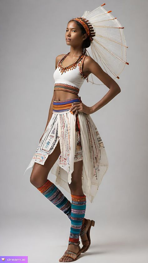 African Fantasy Clothing, Aboriginal Fashion, Brazil Dress, African Face Paint, Aboriginal Clothing, Fashion Forever, Fantasy Clothing, Fantasy Fashion, African Women