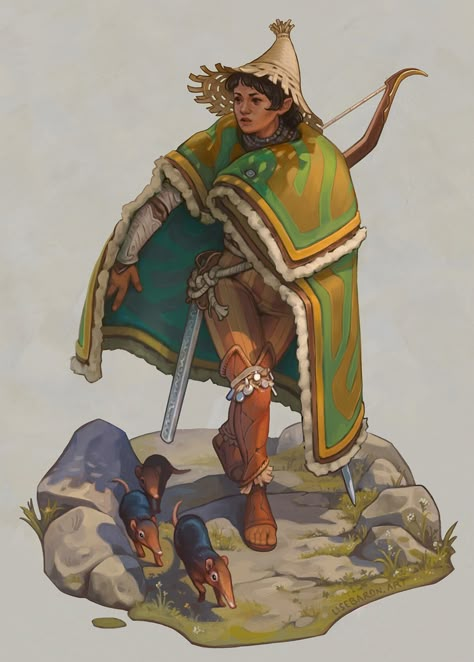 ArtStation - Mountain Elf Ranger - character spot Medieval Fantasy Clothing, Illustration Mountain, Age Of Mythology, Amazon Warriors, Elf Ranger, Dnd Portraits, Spot Illustration, Dungeon Crawler, Storm King