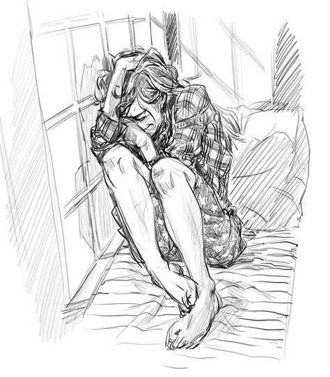 Every once in a while, she just breaks down, sometimes for no reason. She always makes sure that no one is around and the only one who can see her is her father, who shines down on her through the window. Deep Drawing, 수채화 그림, Tattoo Life, Sleeve Tattoo, Painting Tips, Pablo Picasso, 그림 그리기, Figure Drawing, Drawing Inspiration