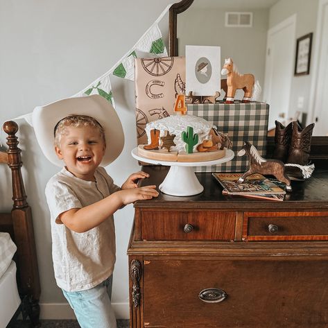 Rodeo Kids Birthday Party, Kids Rodeo Birthday Party, Cowboy First Birthday, Old Cowboy, Rodeo Birthday Parties, Western Birthday, Rodeo Birthday, Cowboy Rodeo, Fourth Birthday