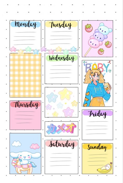 Kawaii Not Template, Kawaii Notebook Template, Memo Pad Design Kawaii, Cute Note Template Aesthetic, Cute Notebook Paper Template, Kawaii Notes Template, Kawaii Printables Templates, Aesthetic Note Template, Cute Notes Template