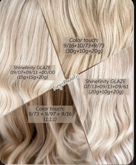 Beige Blonde Toner, Wella Formulas, Wella Shinefinity, Beige Blonde Hair Color, Blonde Toner, Beige Blonde Hair, Color Formulas, Redken Shades, Hair Color Formulas