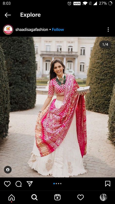 Bandhani Lehnga Dress, Bandhani Duppata Dress, Badhni Chaniyacholi, Bandini Lehenga Designs, Bandhni Dupatta Lehenga, Ajrakh Dupatta Chaniya Choli, Bandhni Chaniyacholi, Patola Dupatta With Lehenga, Bandhani Dupatta Lehenga