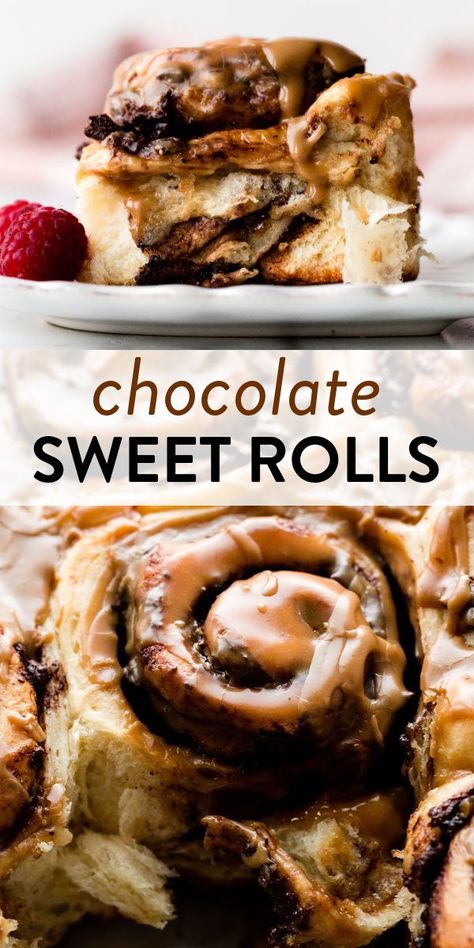 Bakery Goods Desserts, Sweet Roll Filling Ideas, Chocolate Rolls Recipe, Chocolate Danish Recipe, Special Cinnamon Rolls, Coffee Roll Recipe, Chocolate Chip Rolls, Chocolate Roll Recipe Easy, Savory Chocolate Recipes