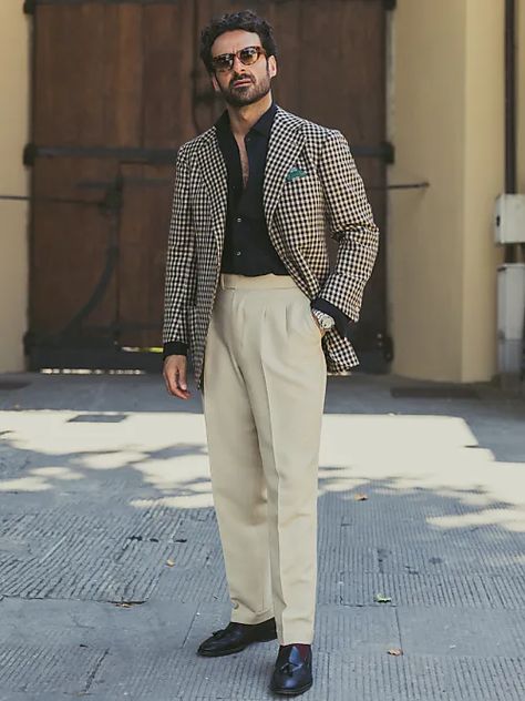 5 fashion looks inspired by Italian menswear Men Italian Style, Italian Fashion Men, Fashion For 2023, Italian Style Suit, Houndstooth Outfit, Italian Menswear, Looks For Men, Italian Mens Fashion, Italian Chic