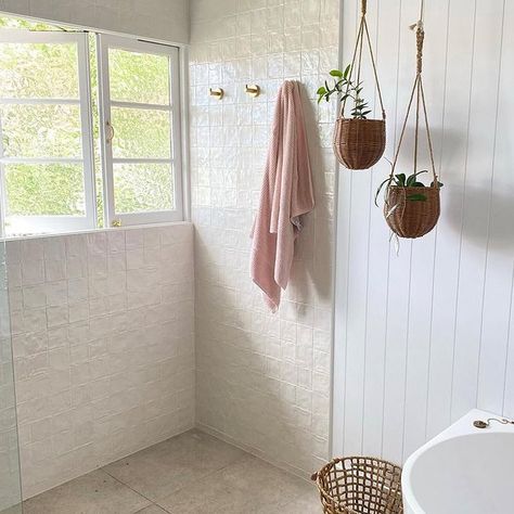 National Tiles on Instagram: “This beautiful bathroom by @little.nook has such a refreshing feel to it, using our gorgeous organic look mallorca tiles in the shower area…” Mallorca Tiles Bathroom, National Tiles Bathroom, National Tiles, Shower Area, Laundry Room Bathroom, Tiles Bathroom, Baby Makes, Room Bathroom, Beautiful Bathrooms